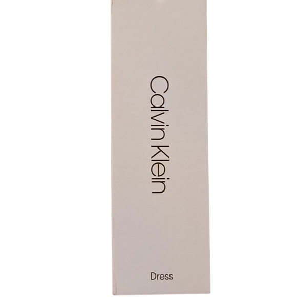 Calvin Klein -NWT Red Mini Dress W/Faux Snake Skin Embellishment On Short Sleeve - Picture 11 of 12